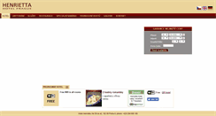 Desktop Screenshot of henrietta.cz
